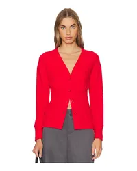 LnA Clothing CARDIGAN NOEL WAFFLE in Red Red