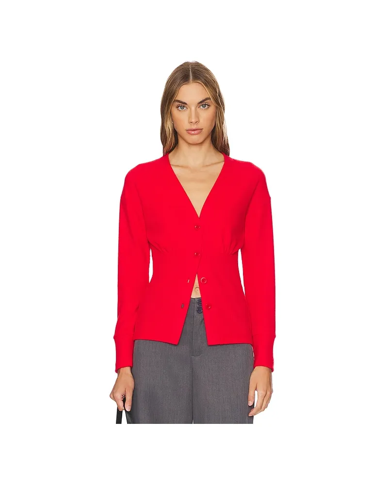 LnA Clothing CARDIGAN NOEL WAFFLE in Red Red