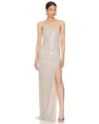 The Sei ONE-SHOULDER-KLEID in Metallic Neutral Metallic