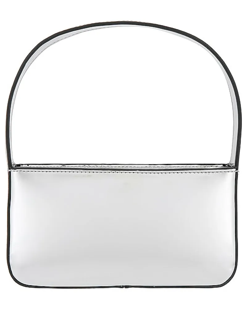 WeWoreWhat TASCHE in Metallic Silver Metallic