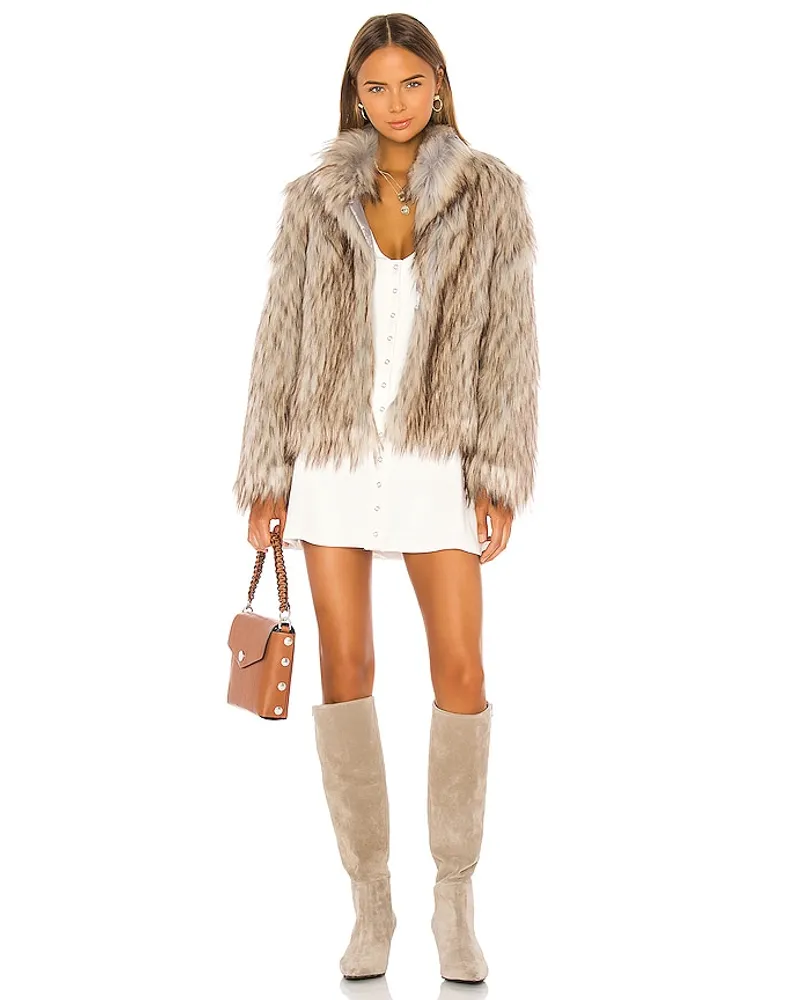 UNREAL FUR KUNSTFELLJACKE FAUX FUR in Tan Tan