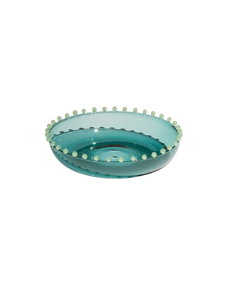 Fazeek TELLER MIT PERLEN PEARL PLATTER in Teal Teal