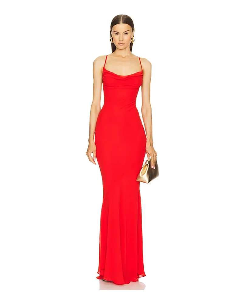 Michael Costello ABENDKLEID CHLOE in Red Red