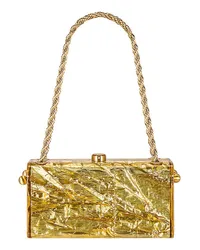 Cult Gaia SCHULTER HAJAR in Metallic Gold Metallic