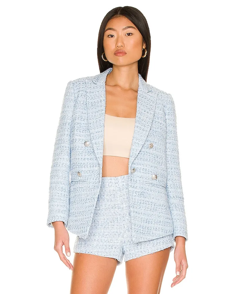 Central Park West BLAZER AUS TWEED SILVIE in Blue Blue