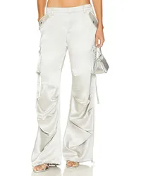 SER.O.YA CARGOHOSE LAI in Metallic Silver Metallic