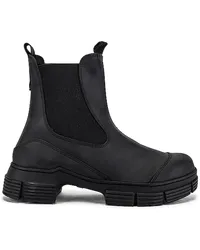 Ganni CHELSEA-BOOT CITY in Black Black