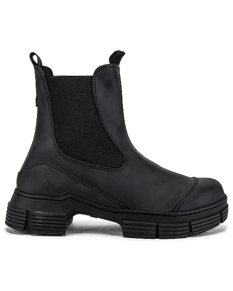 Ganni CHELSEA-BOOT CITY in Black Black