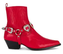 BOOT BLUES HEART in Red