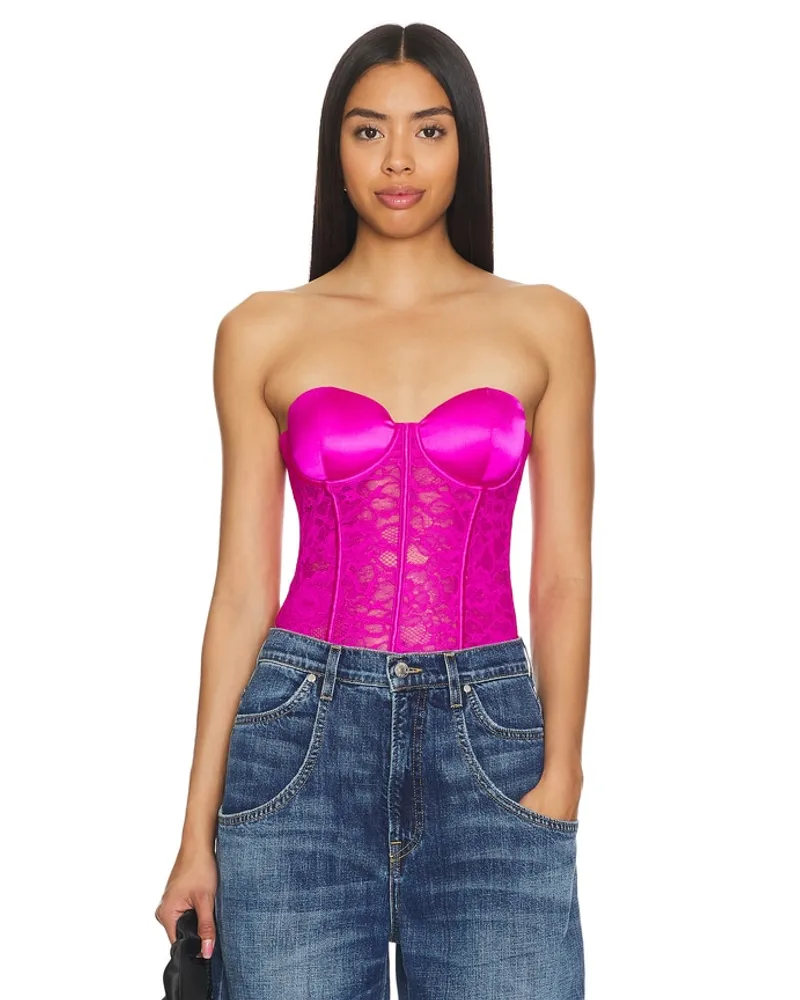 Fleur Du Mal x REVOLVE Boned Bustier in Pink Pink