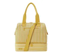 The Summer Stripe Mini Weekend Bag in Mustard