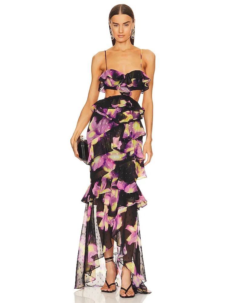 Michael Costello ABENDKLEID ABBY in Black Black