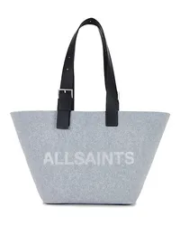 AllSaints Anik Felt Tote in Grey Grey