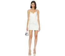 Anastasia Diamond Slip Dress in White