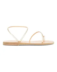 Ancient Greek Sandals SANDALE CHORA in Metallic Gold Metallic