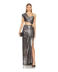 ET OCHS ABENDKLEID MOUNTAIN in Metallic Silver Metallic