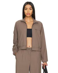 BEYOND YOGA KURZE JACKE STATUS POCKET SLEEVE in Brown Brown