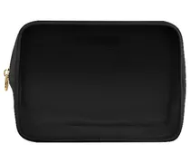 GROSSER BEUTEL CLEAR FRONT LARGE POUCH in Black