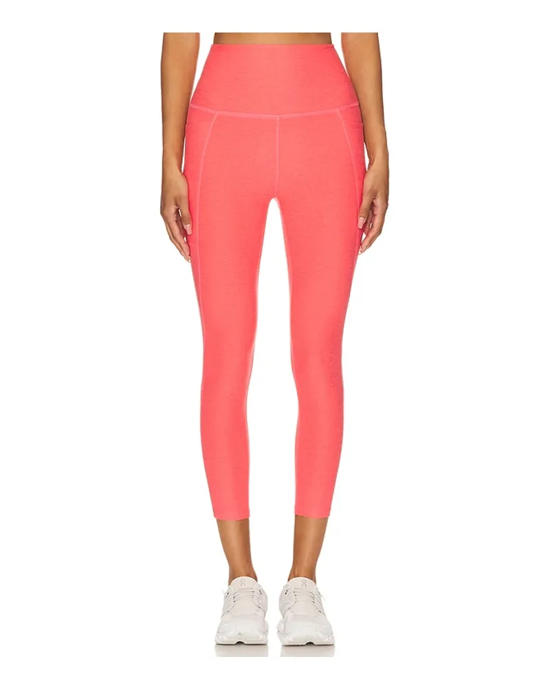 BEYOND YOGA LEGGINGS SPACEDYE OUT OF POCKET in Coral Coral