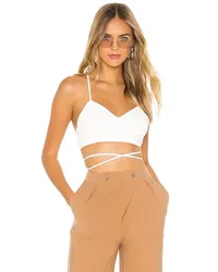 superdown CROPPED-TOP MIT SCHNÜRUNG HINTEN KIYA in White White