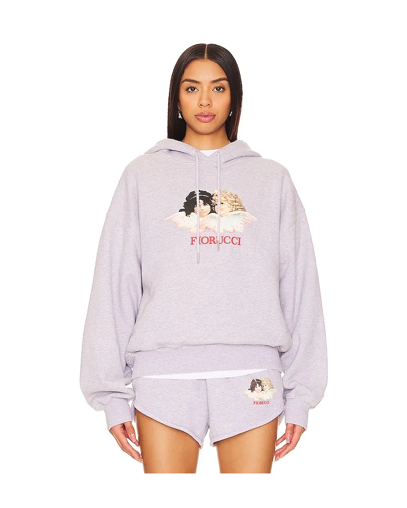 Fiorucci HOODIE ANGEL in Light Grey Light