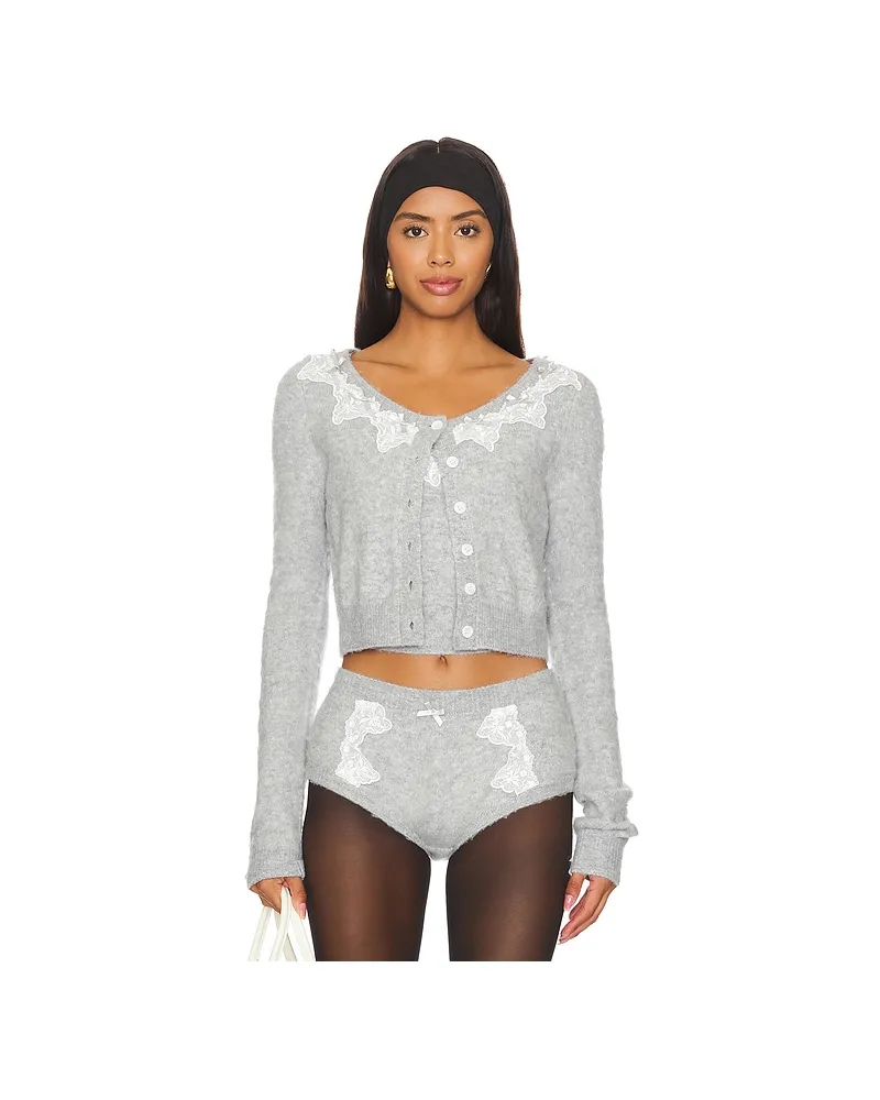 For Love and Lemons CARDIGAN ARINAH in Grey Grey