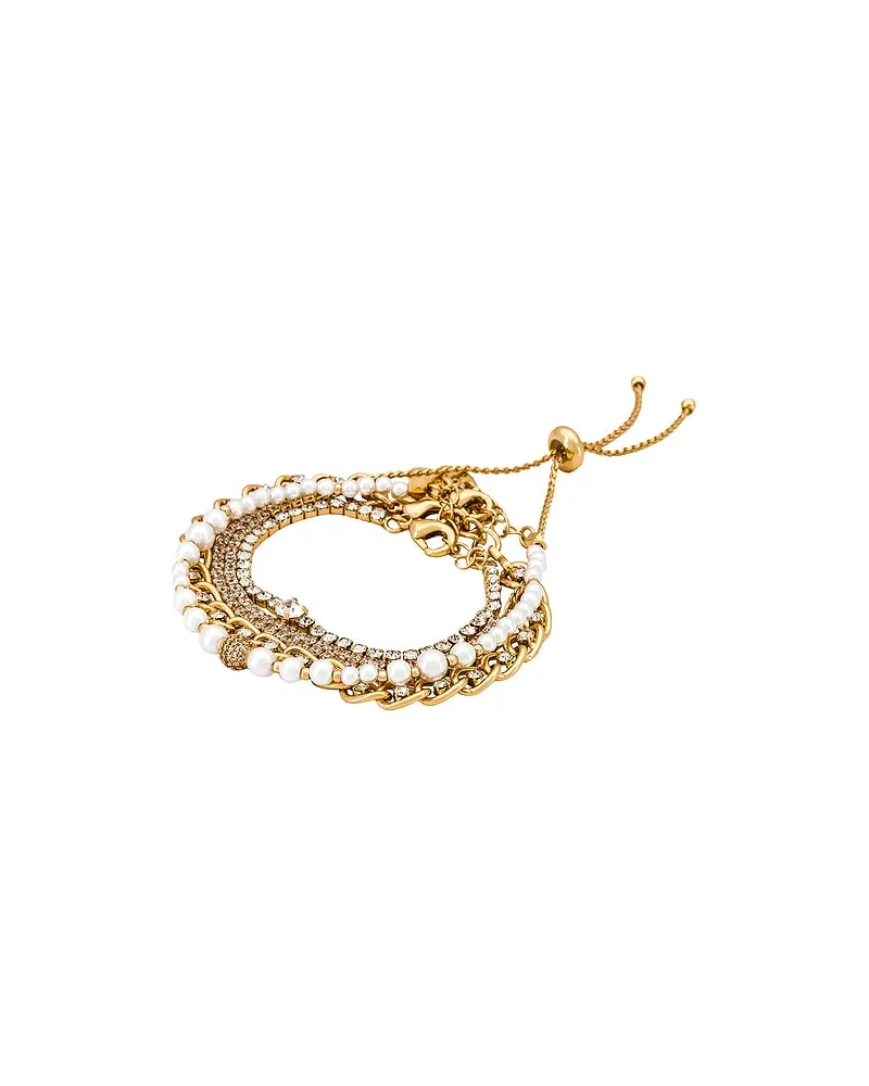 Ettika ARMREIF CHAIN in Metallic Gold