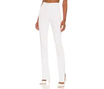 JEANS VALENTINA SUPER HIGH RISE TOWER JEAN WITH SLIT in White