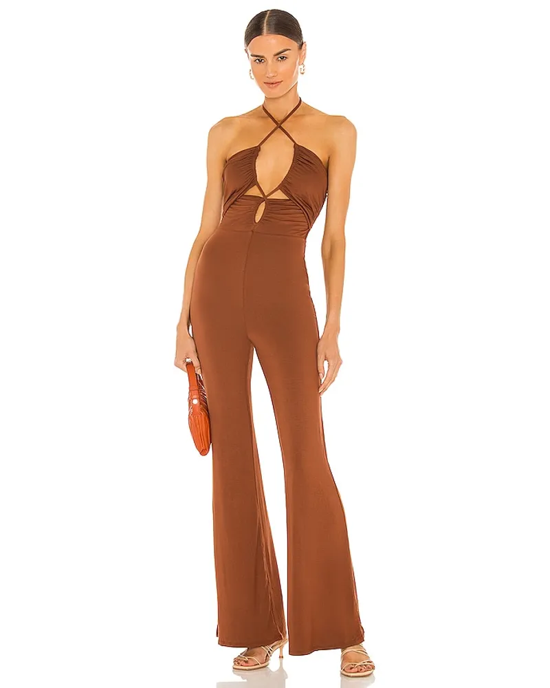 House of Harlow 1960 JUMPSUIT LORENZA in Brown Brown