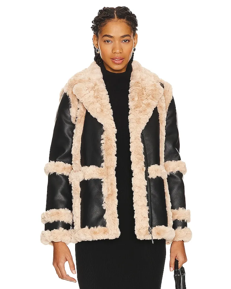 UNREAL FUR JACKE GATE KEEPER in Black Black