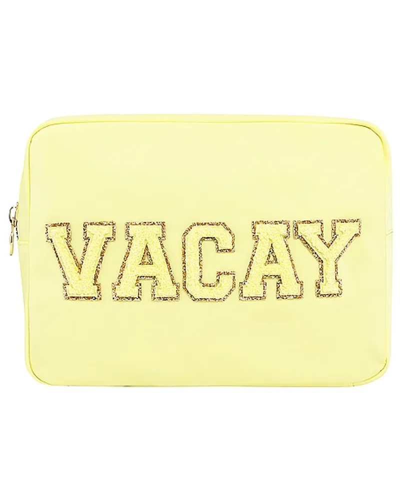 Stoney Clover Lane Vacay Large Pouch in Yellow Yellow