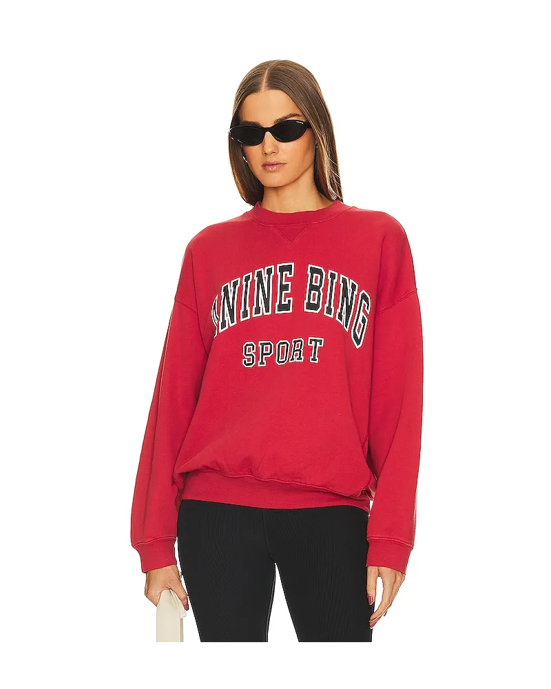 Anine Bing SWEATSHIRT JACI in Red Red