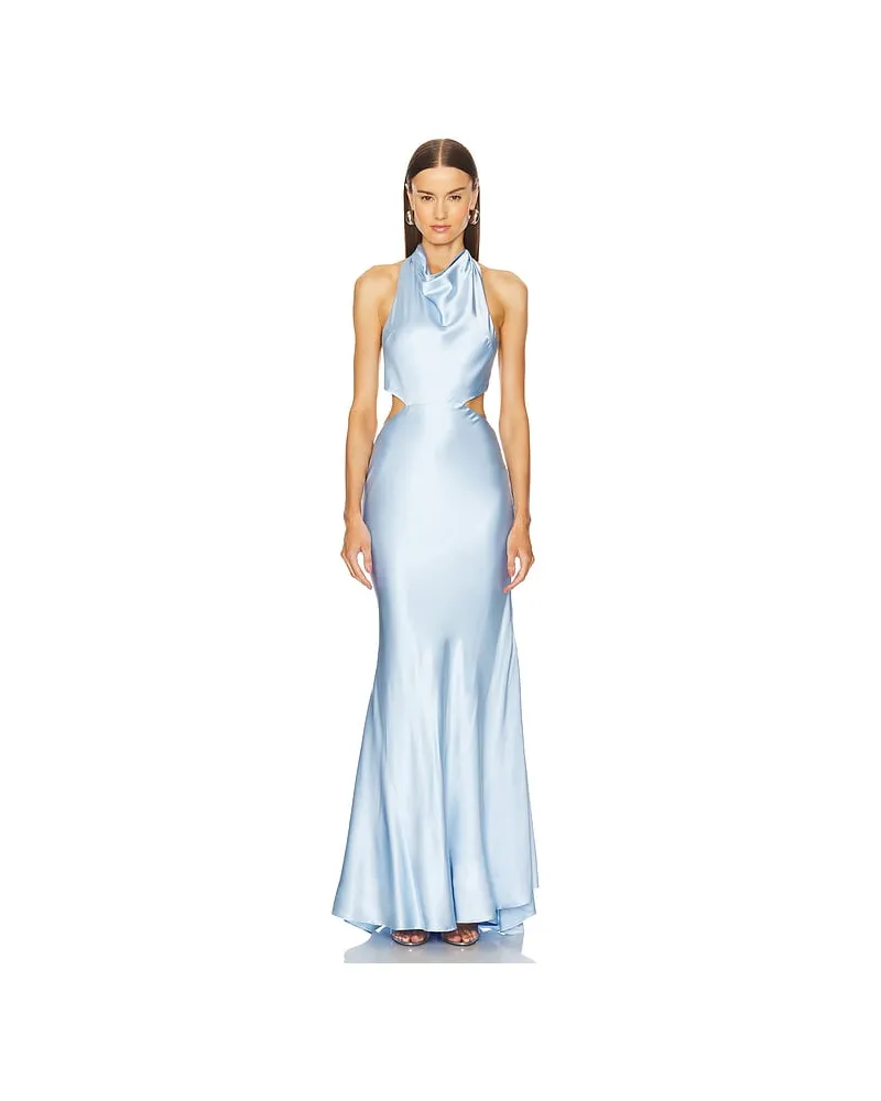 Michael Costello ABENDKLEID ANYA in Baby Blue Baby