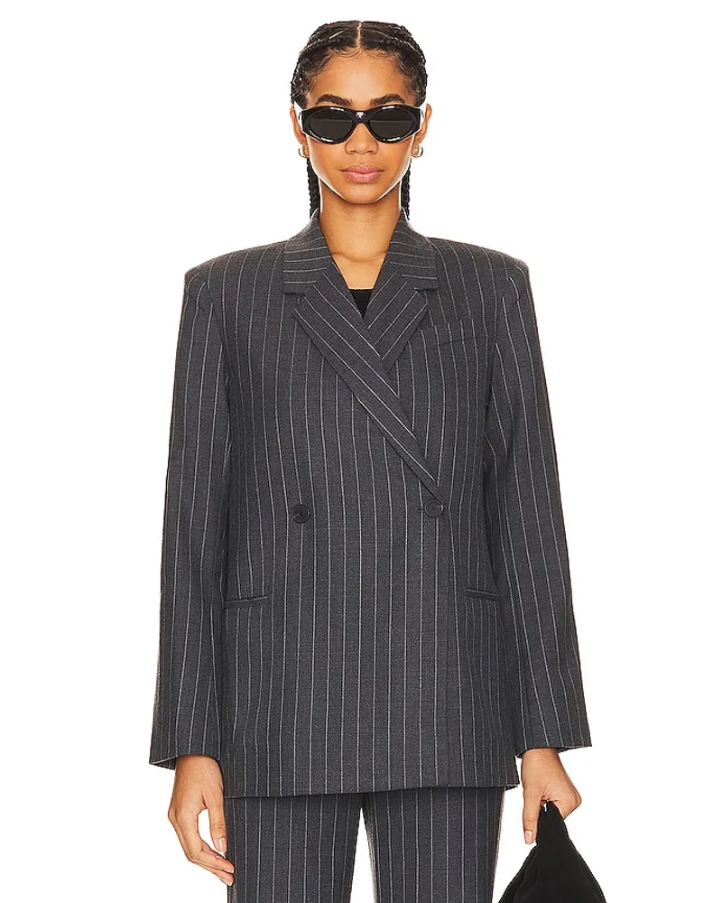 Anine Bing BLAZER KAIA in Charcoal Charcoal