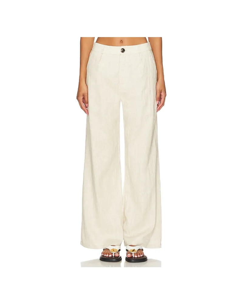 SNDYS LEINENHOSE HALE in Cream Cream