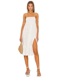 MAJORELLE MIDI-KLEID GALE in White White