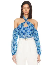 House of Harlow 1960 BLUSE ARNELLA in Blue Blue