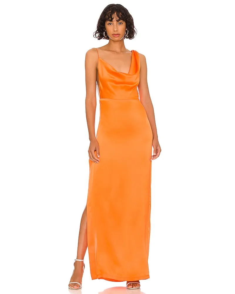 Amanda Uprichard ABENDKLEID ARIAL in Orange Orange