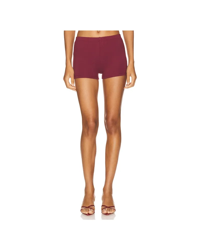 Miaou SHORTS BOOTY in Burgundy Burgundy