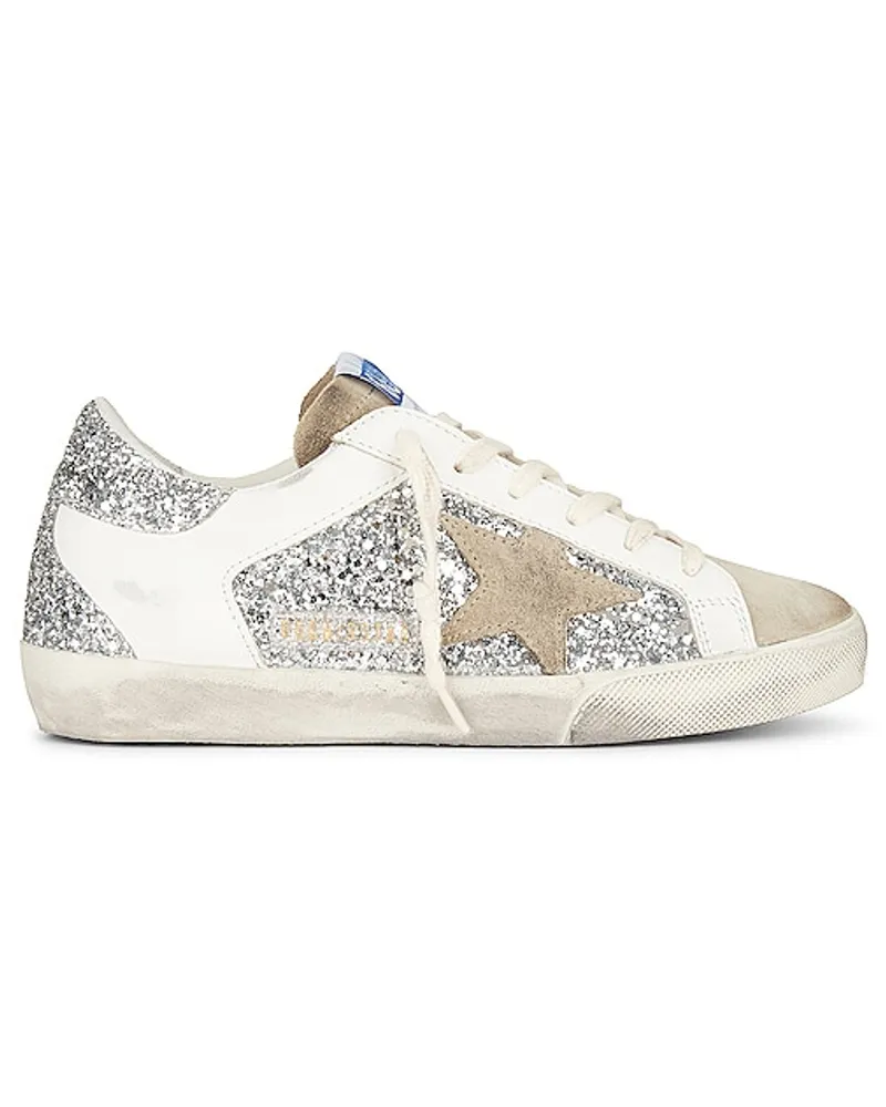 Golden Goose SNEAKERS SUPERSTAR in Metallic Silver Metallic