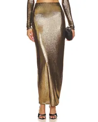 Camila Coelho ROCK LEANDRA in Metallic Gold Metallic