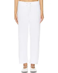 James Perse Cutoff Sweatpant in White White