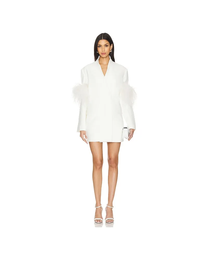 Rachel Gilbert Dani Jacket Mini Dress in Ivory Ivory