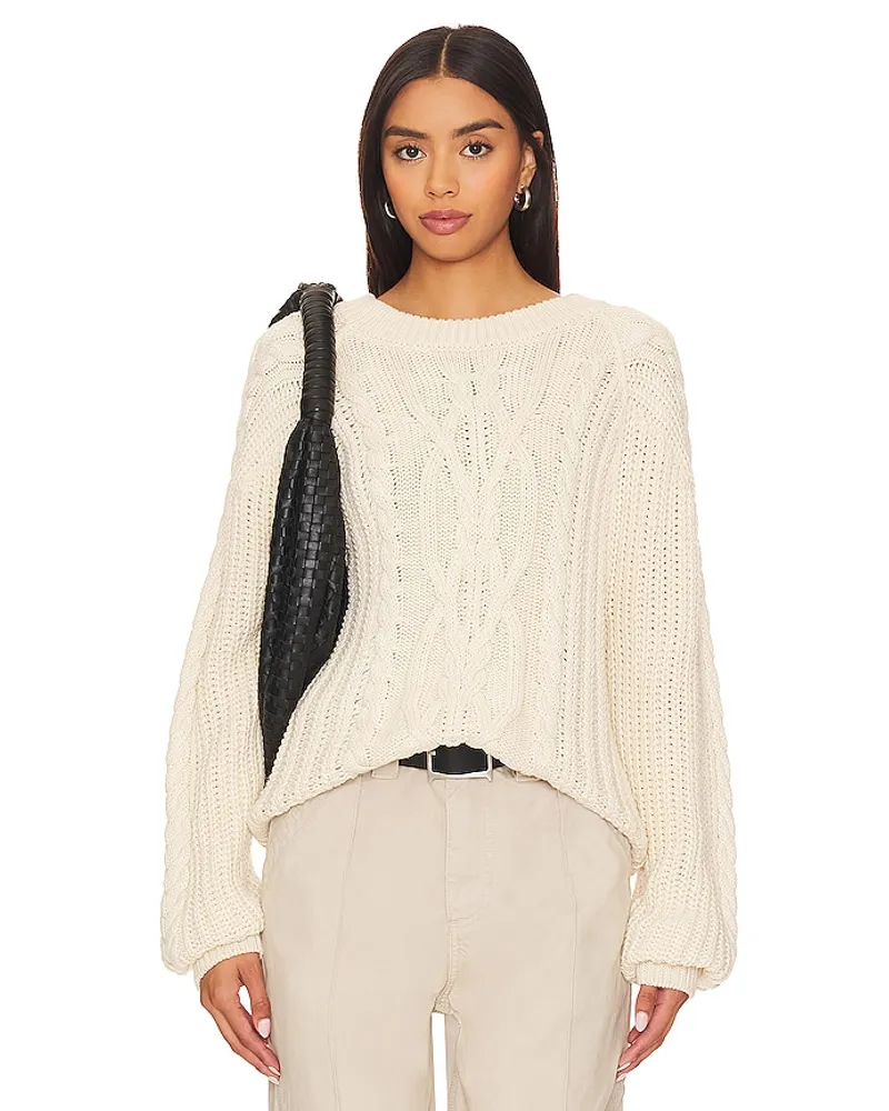 Free People PULLOVER, ZOPFMUSTER FRANKIE in Ivory Ivory