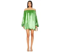 SCHULTERFREIES MINIKLEID ANDROS in Green