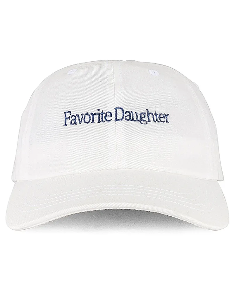 Favorite Daughter BASE CAP LOGO in White White