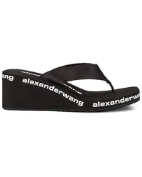 Alexander Wang FLIP-FLOPS MIT KEILABSATZ AW in Black Black