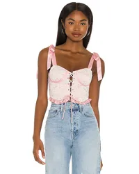 MAJORELLE BUSTIER-TOP LYLA in Pink Pink