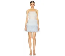 Gradient Tulle Dress in White