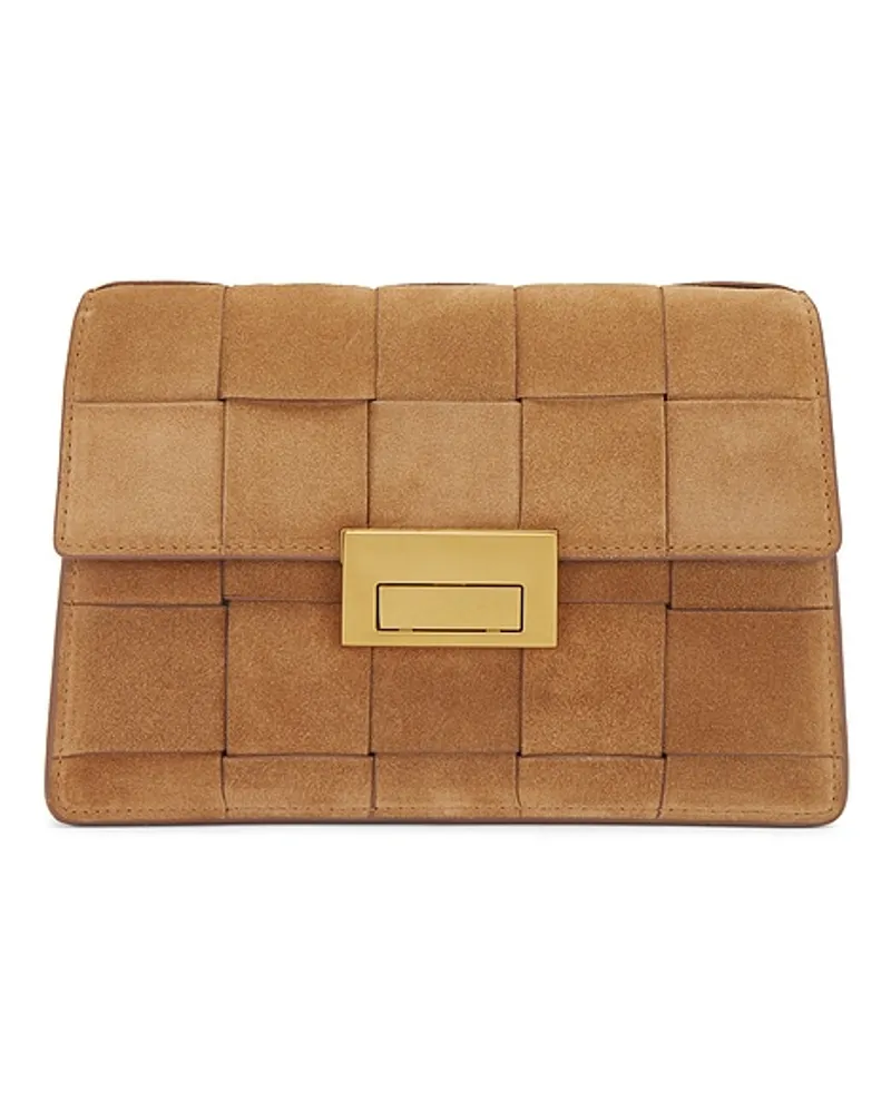 Loeffler Randall LEDERCLUTCH DELPHINE in Brown Brown